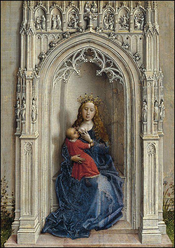 L'Argument de beauté : le Binchois plein de clarté et de grâce de Discantus rogier van der weyden vierge enfant niche