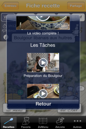 Application iPhone Zechef (4) Application iPhone ZeChef : 10 codes à gagner pour les amateurs de Cuisine