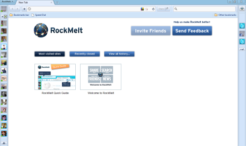 rockmelt rockmelt RockMelt, le nouveau fureteur 2.0 dont je ne suis pas le public cible