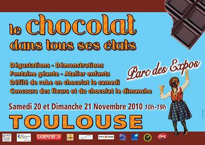 le CHOCOLAT dans TOUS ses ETATS, samedi et dimanche au parc des expos à Toulouse