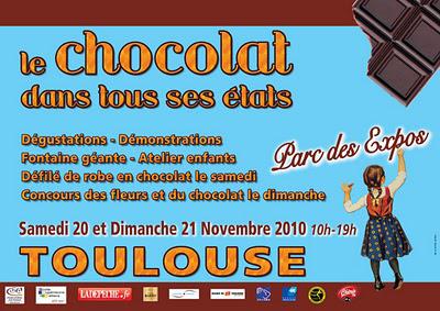 le CHOCOLAT dans TOUS ses ETATS, samedi et dimanche au parc des expos à Toulouse le CHOCOLAT dans TOUS ses ETATS, samedi et dimanche au parc des expos à Toulouse