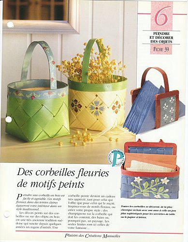 Déco petits paniers panier à peindre
