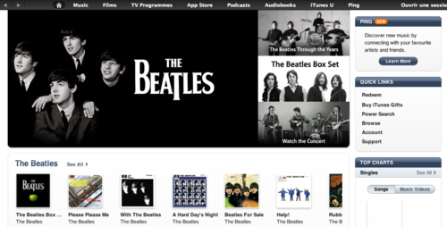 2010, l’oeuvre des Beatles enfin disponible sur...