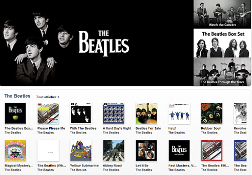 La musique des Beatles maintenant disponible sur iTunes !