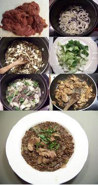 lentilles aux foies de volailles lentilles aux foies de volailles