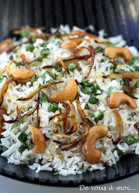 Agneau Khorma, Riz épicé et Condiment Aubergine