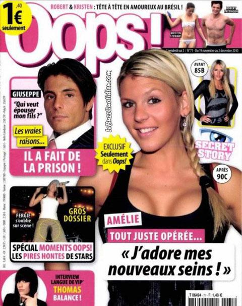 Secret story 4 ... Amélie a une nouvelle poitrine ... la preuve en photo Secret story 4 ... Amélie a une nouvelle poitrine ... la preuve en photo