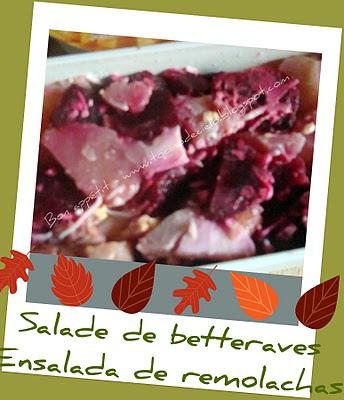 Bento 4 - Salade de betteraves rouges - Ensalada de remolachas