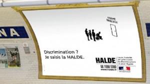 Campagne publicitaire de la Halde dans le métro parisien
