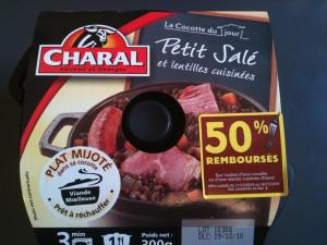 petit salé aux lentilles charal Petit Salé et Lentilles cuisinées Charal en cocotte