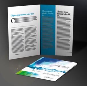 Créer sa plaquette commerciale : les clés du succès ! plaquette 4 pages