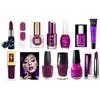 Collage de maquillage en violet