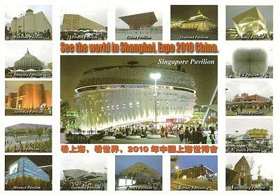 2 cartes postale spéciales de Singapour