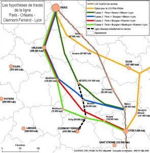 L’Auvergne et la région Rhône-Alpes se mobilisent pour le TGV Auvergne
