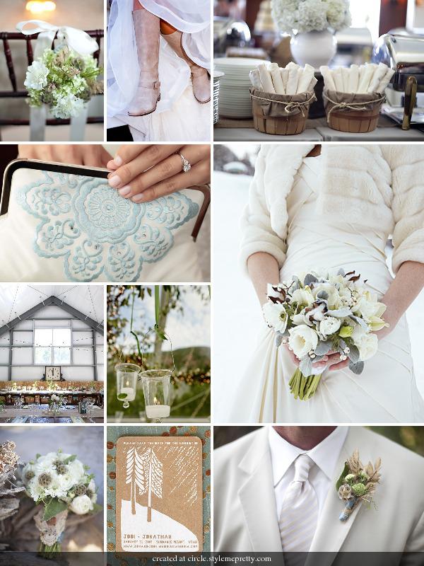 Décoration de mariage - La mariée aux pieds nus... un mariage en hiver