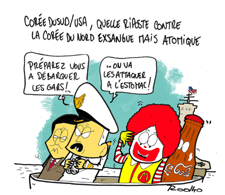 Corée du Nord, Corée du Sud , Etats-Unis, incidents, ripostes, arme atomique, nucléaire et drive in coree_nord_sud_incidents_20