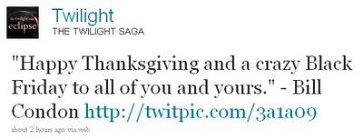 Bill Condon célèbre Thanksgiving avec des plumes