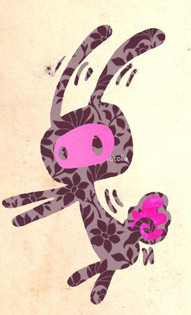 lapin chelou lapin_rose_