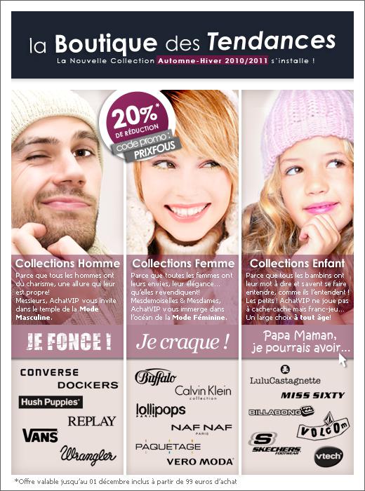 20% de réduction sur votre commande sur la Boutique 20% de réduction sur votre commande sur la Boutique