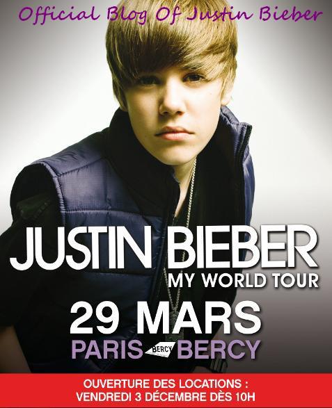 Justin Bieber en concert le 29 mars !