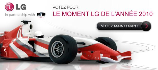 Votez pour le «Moment LG de l’année» du prix Autosport 2010 Votez pour le «Moment LG de l’année» du prix Autosport 2010