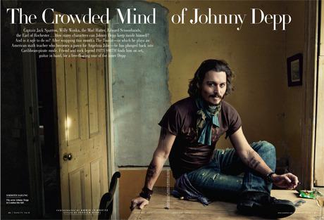 Johnny Depp dans Vanity fair Johnny Depp dans Vanity fair