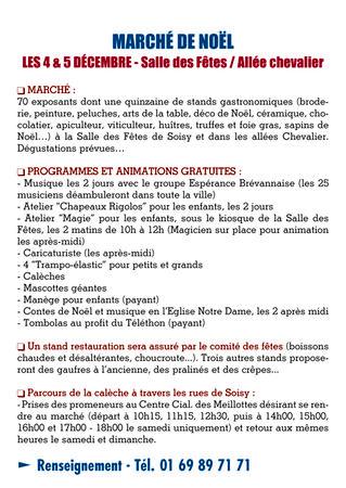 LE MARCHE DE NOEL DE SOISY SUR SEINE (91) flyersB