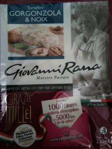 Tortellini gorgonzola & noix Giovanni Rana