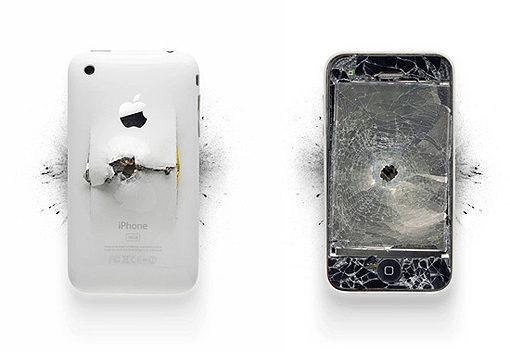 Même mort, l'iPhone est une oeuvre d'art...