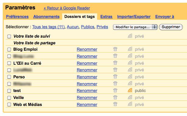 Utiliser Google Reader pour partager ses flux d’information