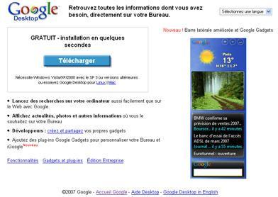 comment installer google desktop