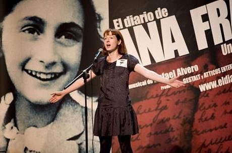 Pendant le casting de la comédie musicale 'El diario de Ana Frank' (DR).
