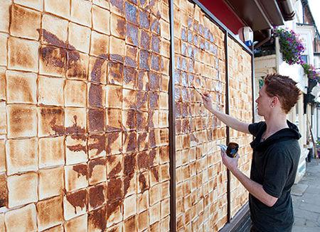 De l'art croustillant pour promouvoir un café 3