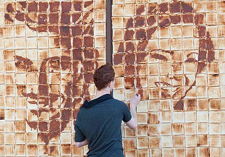 De l'art croustillant pour promouvoir un café 2