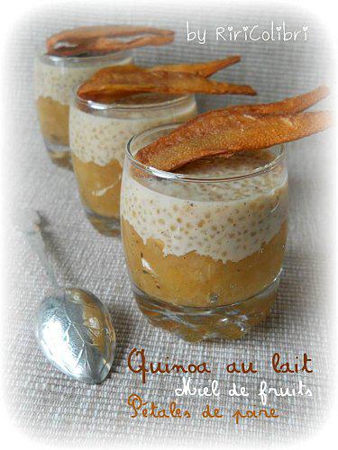 Quinoa au Lait sur Lit de Miel Pomme-Poire, Pétales de Poire quinolait-titre.jpg