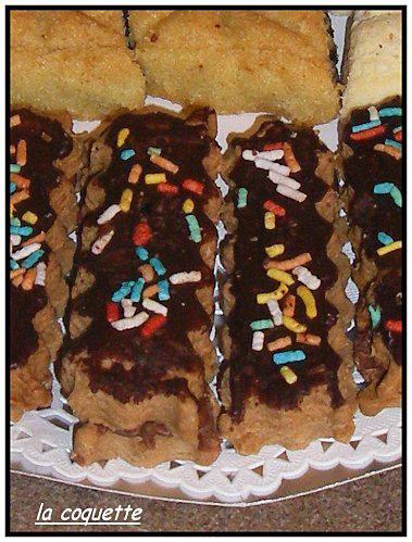 Buchettes sablées chocolatées. IMGP6854