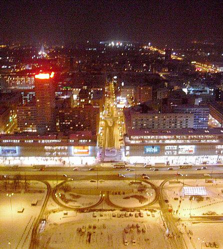 Vue du Palais de la culture et de la science: Pałac Kultury i Nauki CIMG4026-copie-1