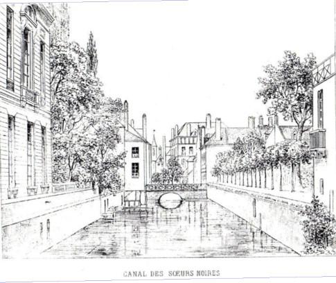 Lille et ses canaux en 1858. Lille et ses canaux en 1858.