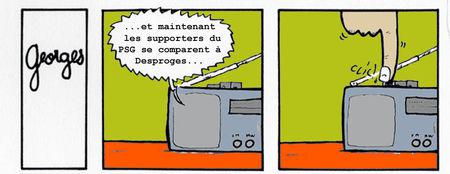 Georges, supporters du PSG, banderole, cht'i et Desproges Georges_956_copie