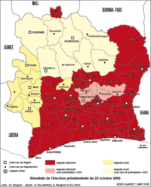 Côte d'Ivoire : résultats invalidés et fermeture des frontières