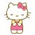 Emoticône Hello Kitty 150