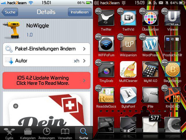 NoWiggle empêche vos icones de trembler sur votre iPhone...
