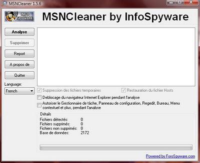 MSNCleaner : supprimer les virus de Windows Live Messenger