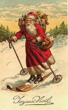 Etiquettes de Noël à télécharger par milliers ! pere_noel_retro_vintage