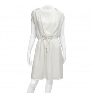 4JOR_offwhite robe en crêpe rebrodée