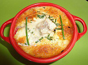 RECETTES DE FETES POISSONS GRATIN DE LOTTE Ciboulette