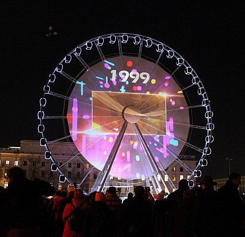 Ouverture de la fete des lumieres Roue bellecour