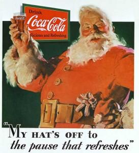 pub Père Noël Coca Cola 1931