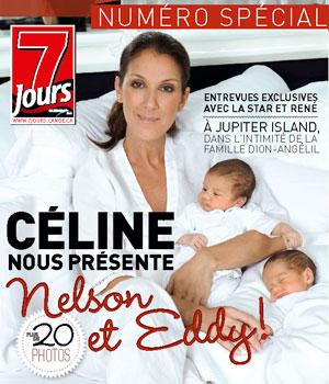 Voici les deux jumeaux de Céline Dion pour le magasine 7 jours