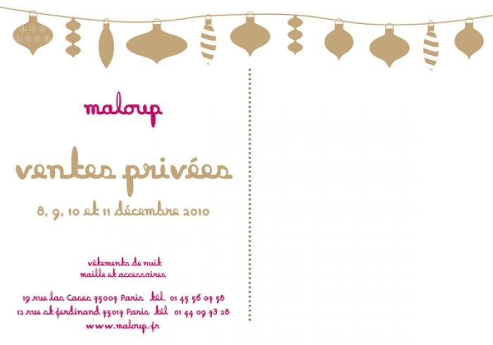 Ventes privées Maloup